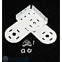 Double Vertical Roller Blind Brackets-White
