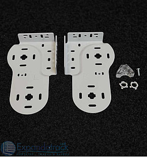 Double Vertical Roller Blind Brackets-Grey