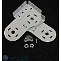 Double Vertical Roller Blind Brackets-Grey