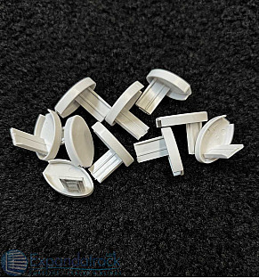 Bottom Rail Endcaps Bulk-White