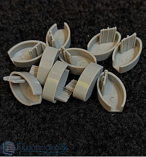 Bottom Rail Endcaps Bulk-Grey