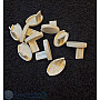 Bottom Rail Endcaps Bulk-Ivory