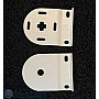 Single Roller Blind Brackets-Ivory