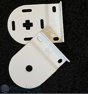 Single Roller Blind Brackets-White