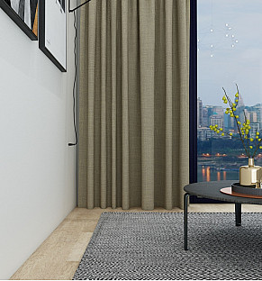 Linen Weave Style Curtains No8