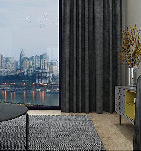 Charcoal Dusk Weave Curtains