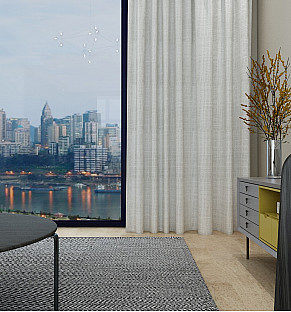 Pale Dove Weave Curtains