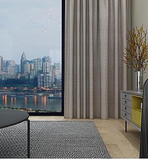Sophisticated Pewter Mist Weave Curtains