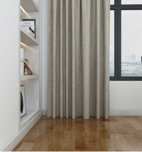 Beige Linen Blackout Natural Curtains