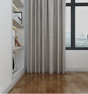 Russet Linen Blackout Natural Curtains