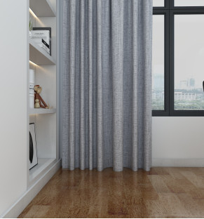 Pastel Purple Linen Blackout Natural Curtains