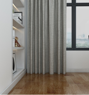 Grey Slate Blackout Natural Curtains