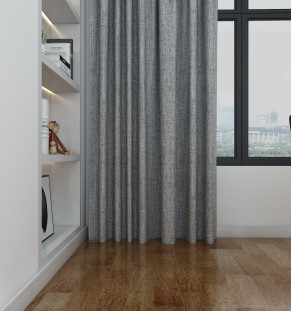 Slate Grey Blackout Natural Curtains