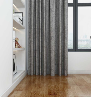 Tarseal Grey Blackout Natural Curtains