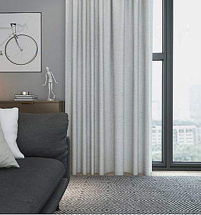 Custom - Light Grey Curtains