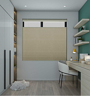 Grain Straw Blackout Honeycomb Blind