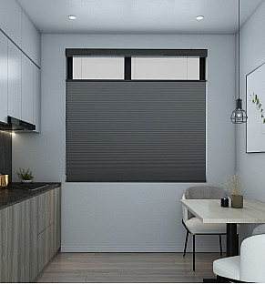  Slate Blackout Honeycomb Blind