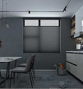 Pewter Sunfiltering Honeycomb Blind