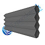 Pewter Sunfiltering Honeycomb Blind