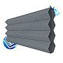 Smoke Sunfiltering Honeycomb Blind