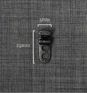 Windoware Black Curtain Track Runners