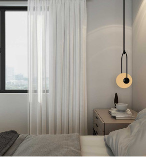 Ice White Textured Sheer