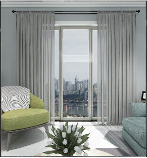 Grey Dove Textured Sheer