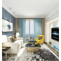 Glacier Blue Textured Sheer