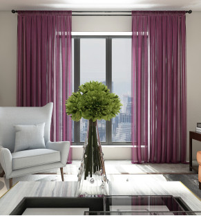 Garnet Textured Sheer