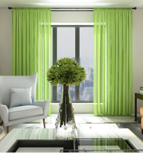 Lime Green Textured Sheer