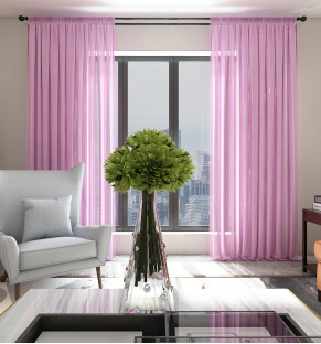 Flamingo Pink Textured Sheer