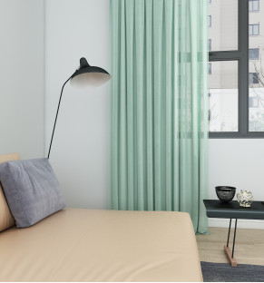 Mint Green Textured Sheer