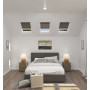  Olivish Gray Blackout Skylight Blind