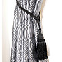 Tassle Tieback Black