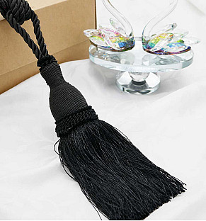 Tassle Tieback Black