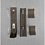 Custom Double Curtain Track - Pepper