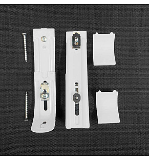 Double Custom Track Brackets- White