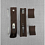 Custom Double Curtain Track - Rust