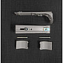 Double Custom Track Brackets- Satin Chrome