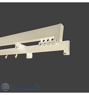 Custom Double Curtain Track - Cirrus