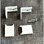 Single Custom Track Brackets- White