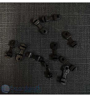 Curtain Track Clip On Runners-Black