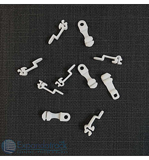 Curtain Track Clip On Runners-White