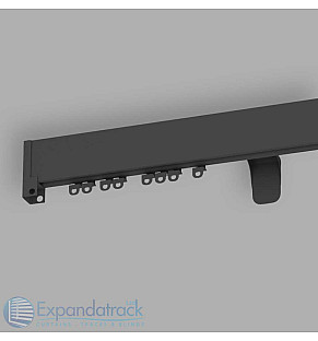 Custom Curtain Track - Pewter