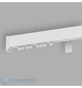 Custom Curtain Track - White