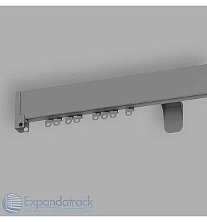 Custom Curtain Track - Satin Chrome
