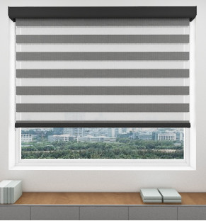 Smokey Grey Weave Blackout Vision Blind