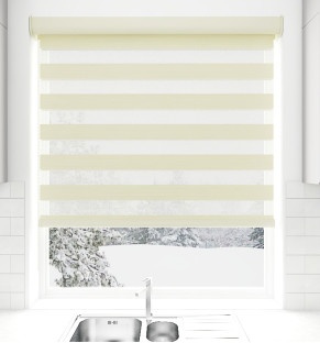 Cream Shimmer Light Filtering Vision Blind