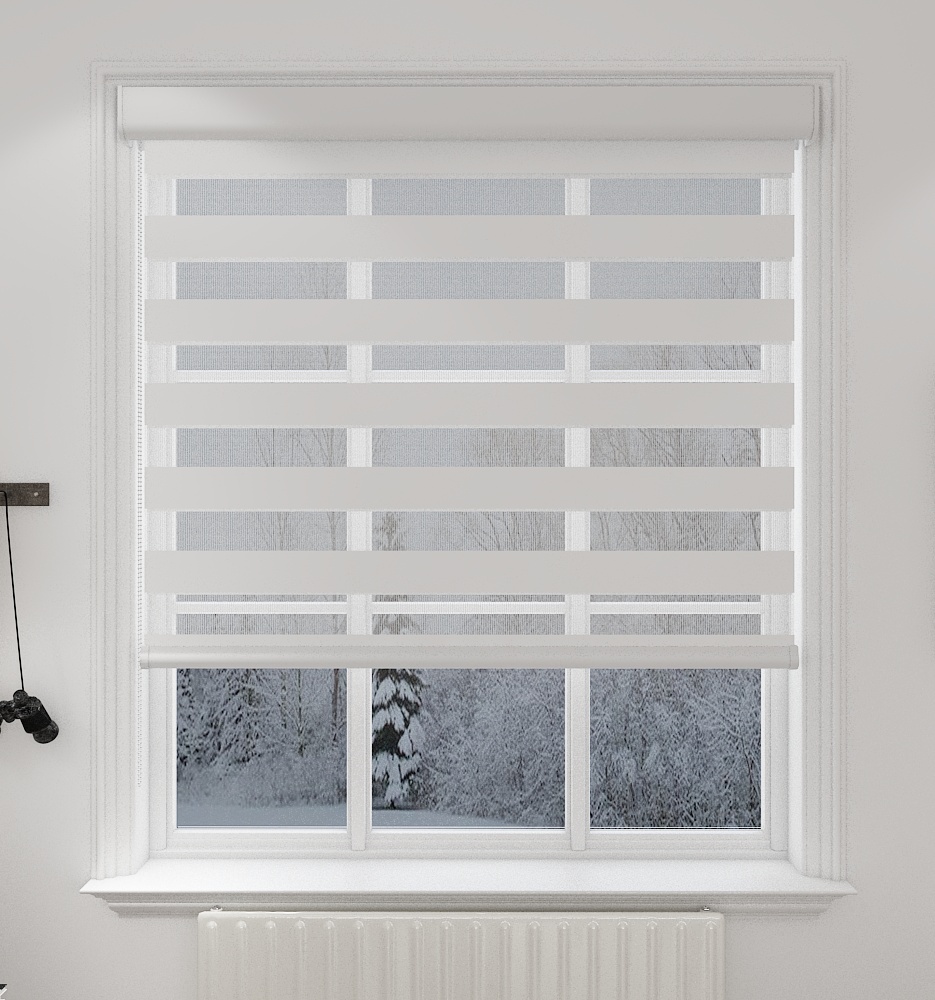 Ice White Haze Light Filtering Vision Blind