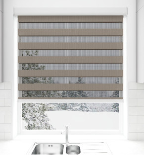 Pewter Shade Light Filtering Vision Blind